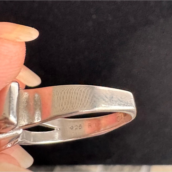 Daliglio Women's 14K White Gold Over Sterling Silver Amethyst and Diamond - Picture 5 of 11